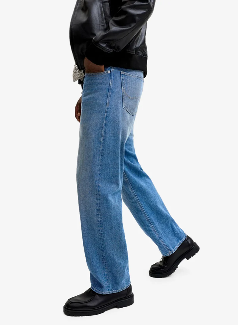 JACK & JONES  Light Wash Straight Fit Jeans for Men | Best Price UAE