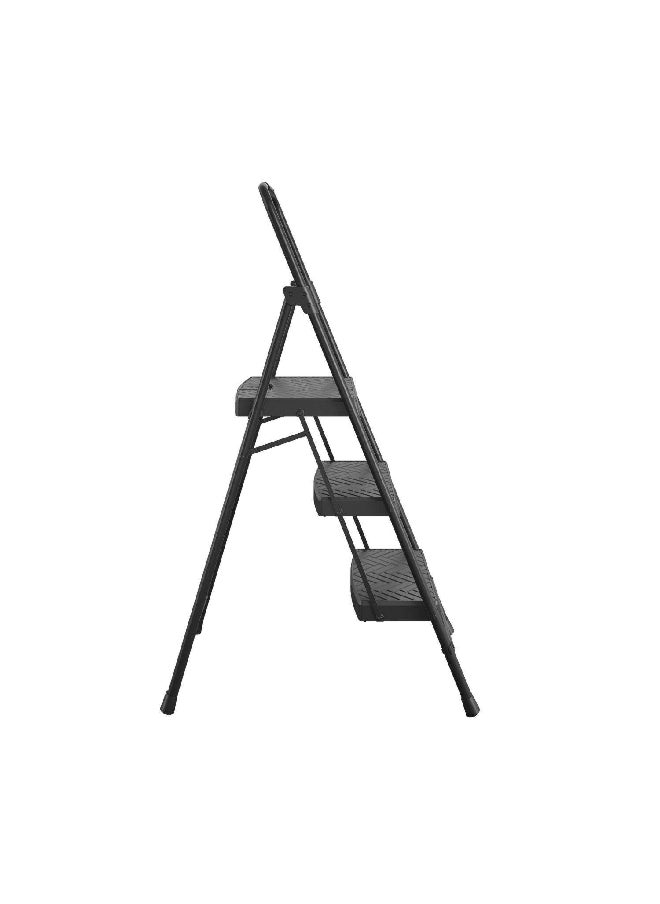 COSCO Pro Grade Type IA Folding 3-Step Ladder Stool Black 53.54 x 18.5 x 2.36 Inch 11-939-BLK4  - Image 3