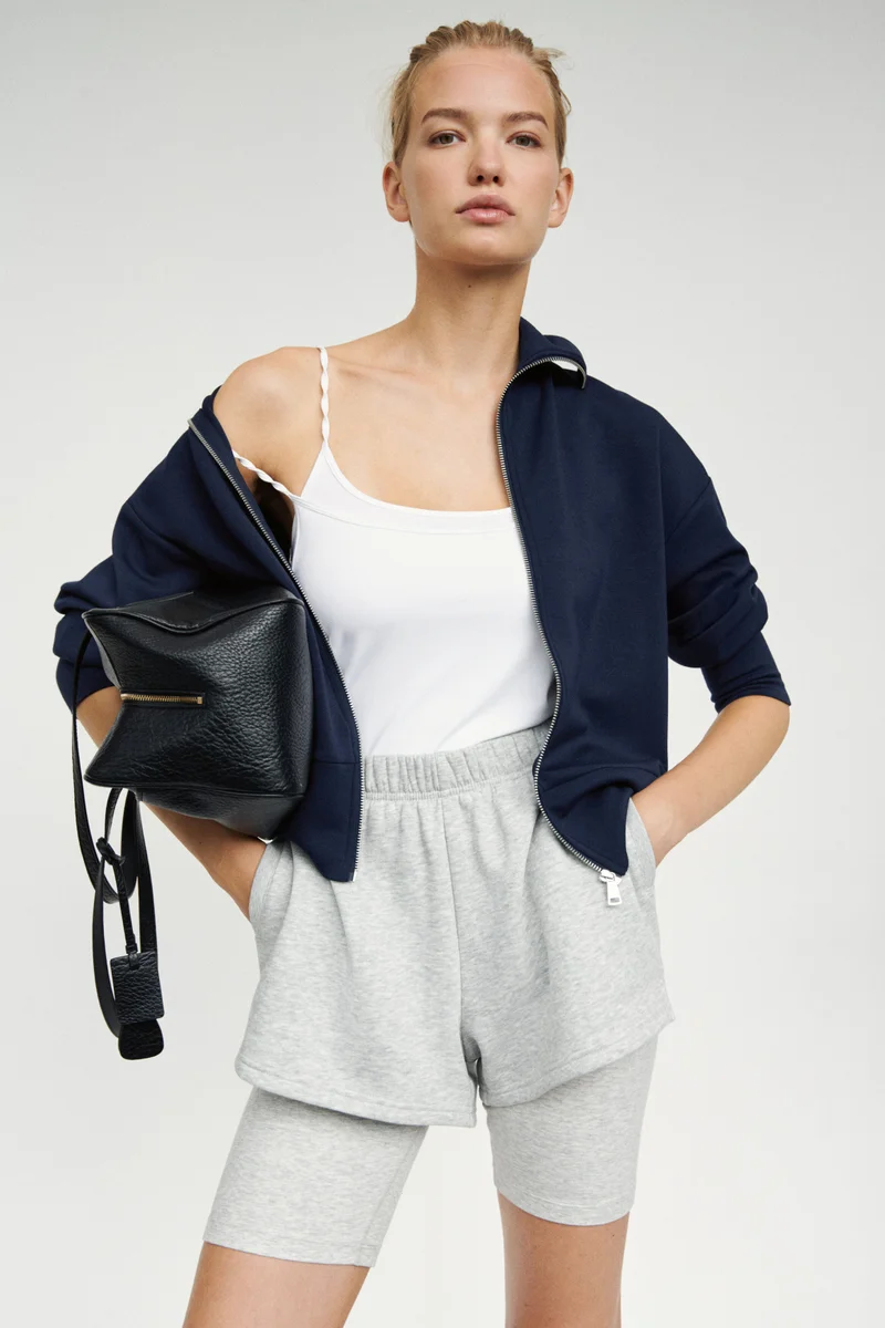 Jersey track jacket