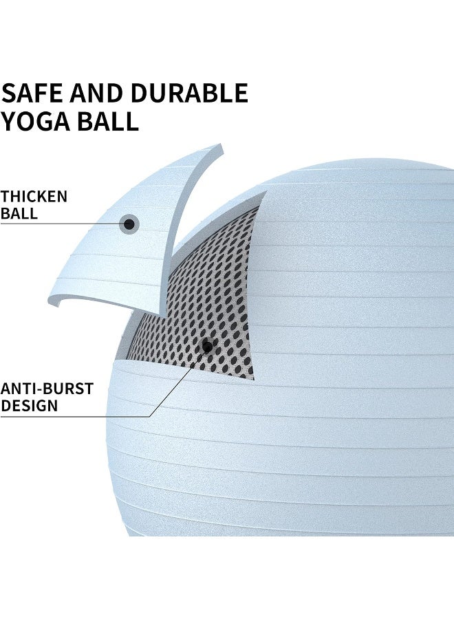 PROIRON Exercise Ball Anti-Burst Yoga Ball Chair with Quick Pump Slip Resistant Gym Ball - Image 3