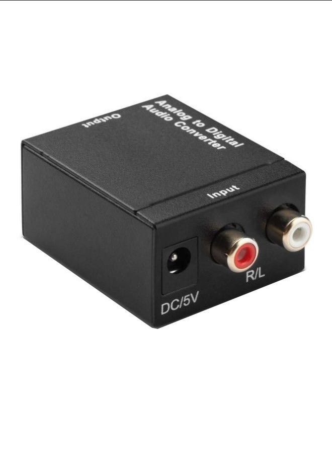 Optical Coaxial Digital To  Analog Audio Converter With Cable - Image 1