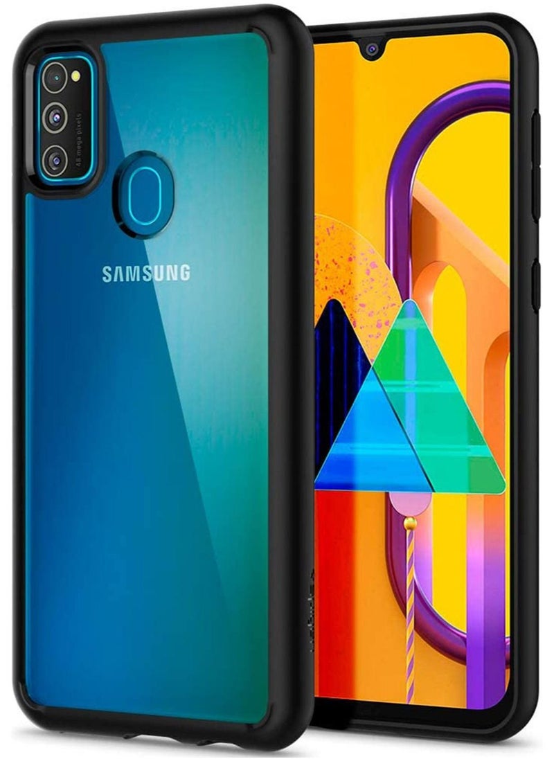 Spigen - Ultra Hybrid Case Cover for Samsung Galaxy M30s - Matte Black - Image 1