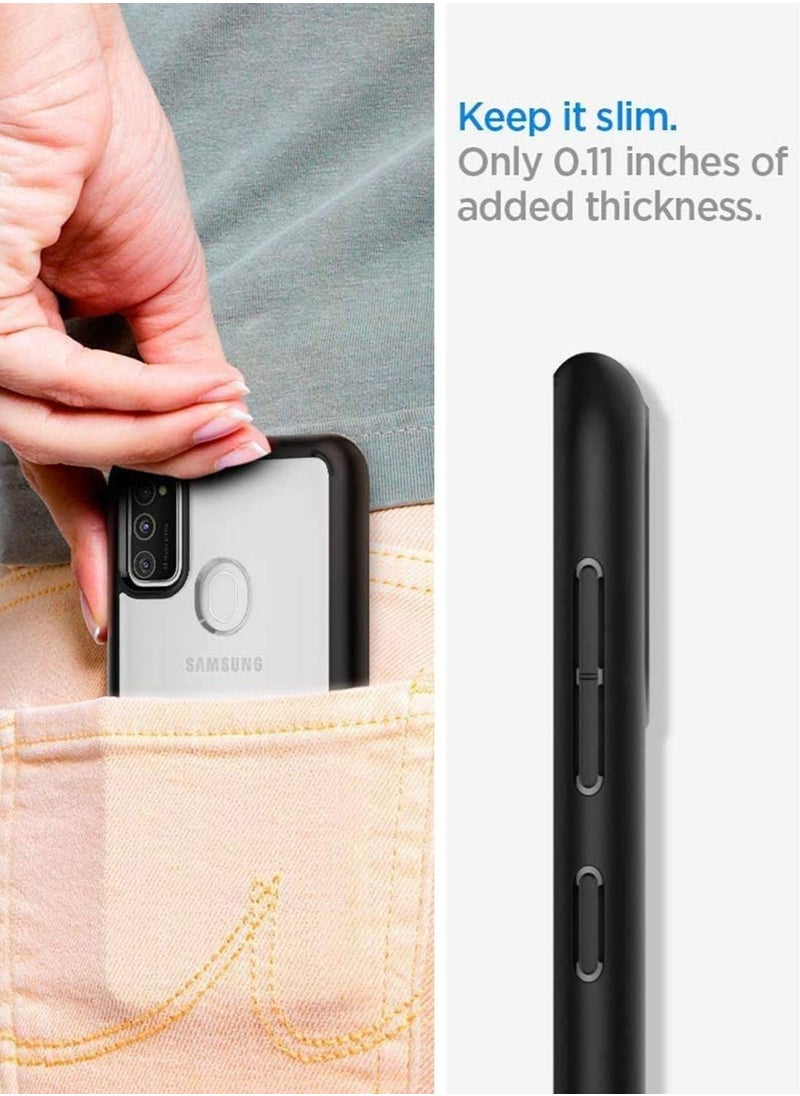 Spigen - Ultra Hybrid Case Cover for Samsung Galaxy M30s - Matte Black - Image 1