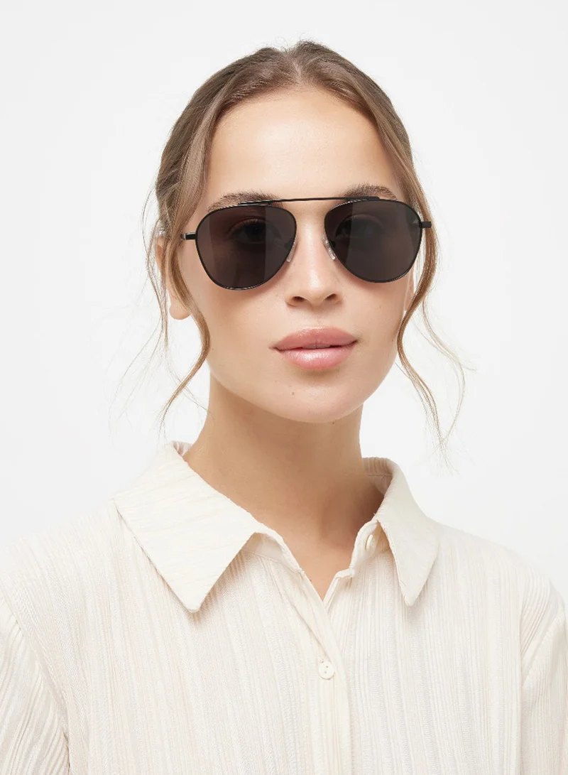 30 سندايز Antique,Unisex Sunglasses, Aviator Sunglasses, UV Protection: UV400 (Black,Black)