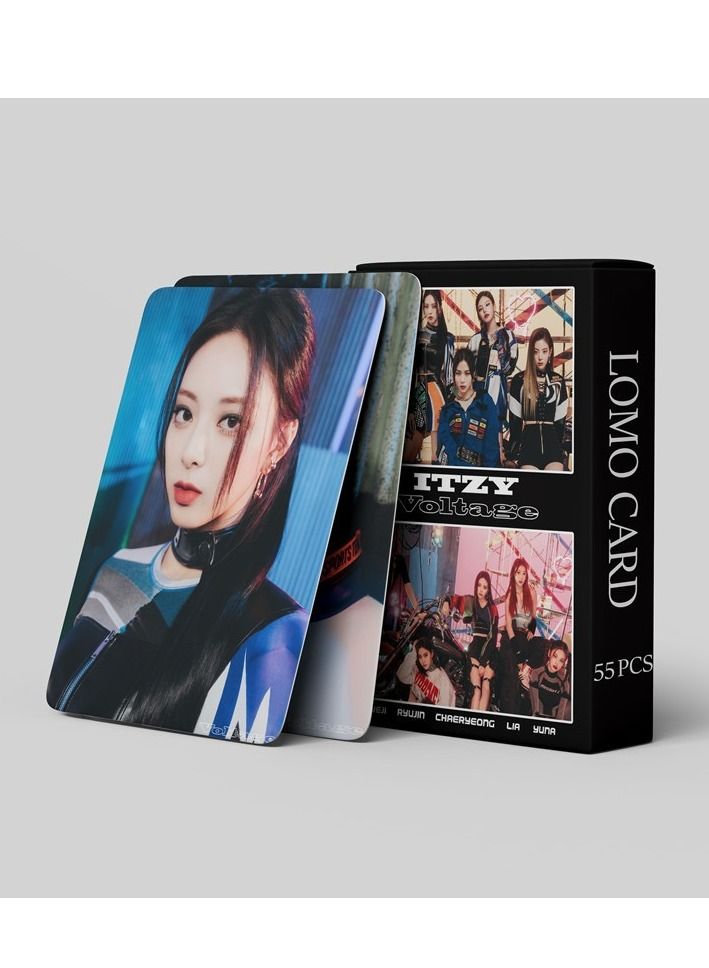 SKYLO 55-Piece ITZY Album Voltage Hd Lomo Card Postcard - Image 3