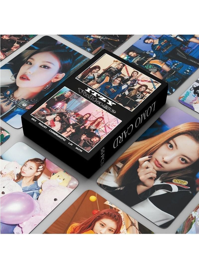 SKYLO 55-Piece ITZY Album Voltage Hd Lomo Card Postcard - Image 1