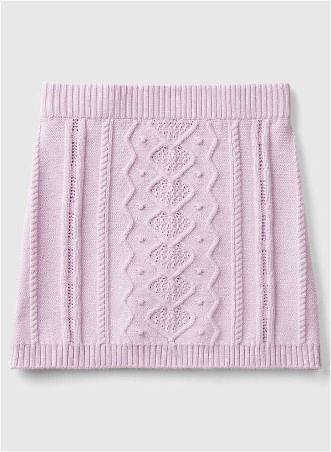 Benetton Knit mini skirt  - Image 4