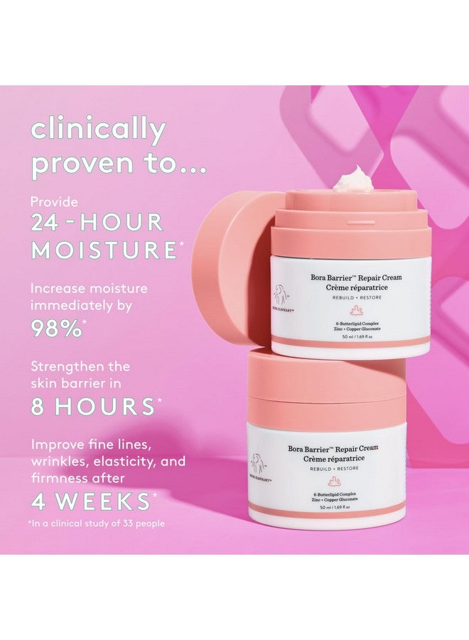 كريم بورا لإصلاح الحاجز 50 مل يوفر رطوبة مثبتة سريريًا على مدار 24 ساعة وخالية من الزيوت العطرية والسيليكون والعطور ولم يتم الإساءة إلى الحيوانات لتصنيعها. - Image 4