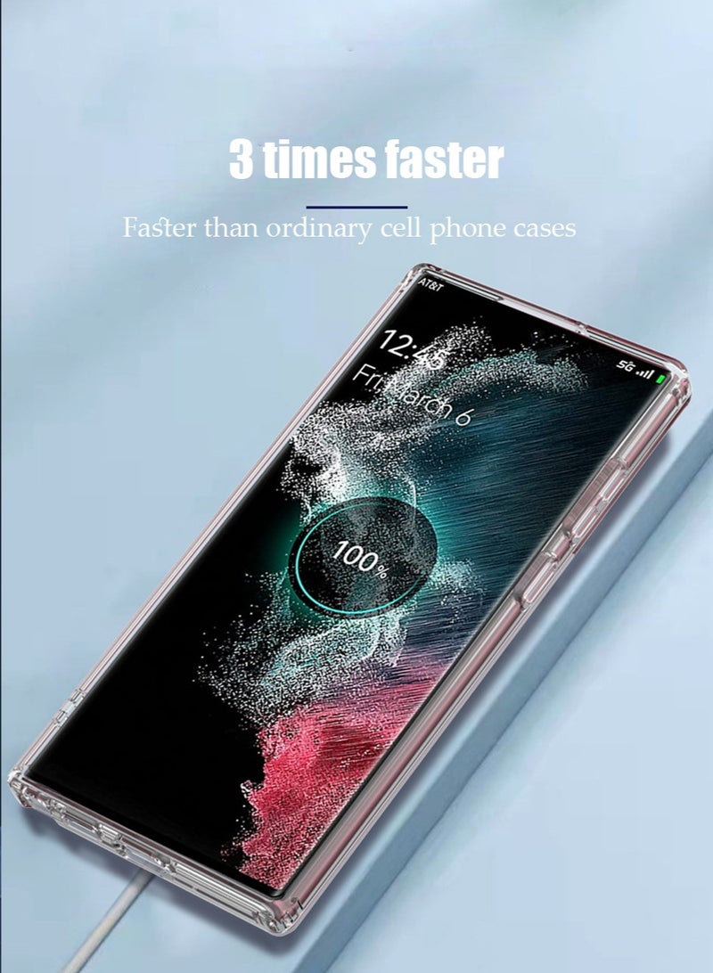 X-level Samsung Galaxy S23 Ultra Case Cover with Support Magsafe Charger Charging Thin Shockproof and Transparent Non-yellow Case,Slim Soft TPU Phone Case for Galaxy S23 Ultra - Image 4