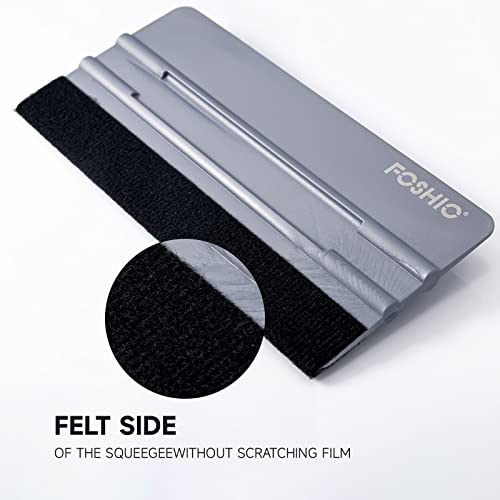 FOSHIO Felt Squeegee Craft Knife Window Tint Kit, 6 Inch Squeegee for Vinyl, Exacto Knife with Extra 5PCS Blades Window Tint Tools, Vinyl Wrap Tool for Window Film, Wallpaper, DIY Craft, Graphic Decal - Image 4