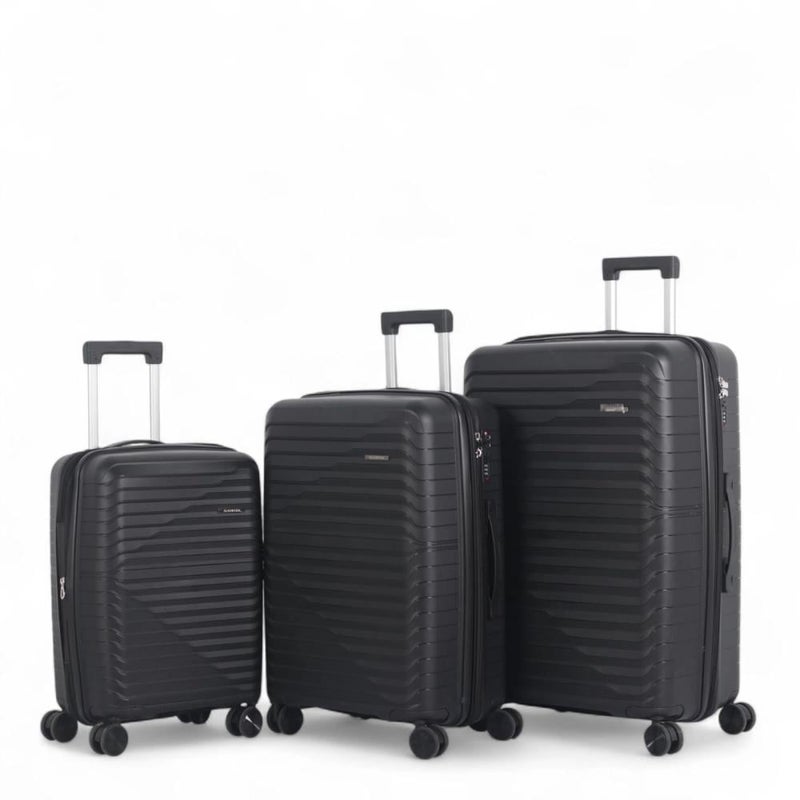 Aviator Luxury Complete Luggage Set - 3 Pieces in Shatterproof Polypropylene (Large Sizes and Superior Features) - Image 1
