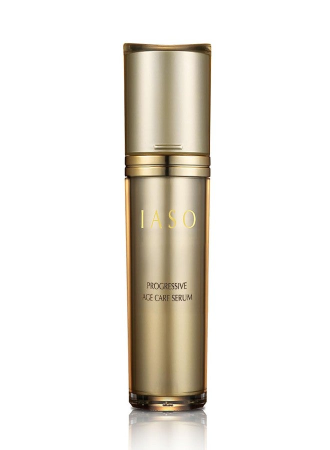 IASO PROGRESSIVE Age Care Serum | Premium Anti-Aging, Anti-Wrinkle Serum, Gold-Infused Formula, Improving Skin Quality and Texture, Korean Skin Care, 1.18 oz - Image 1