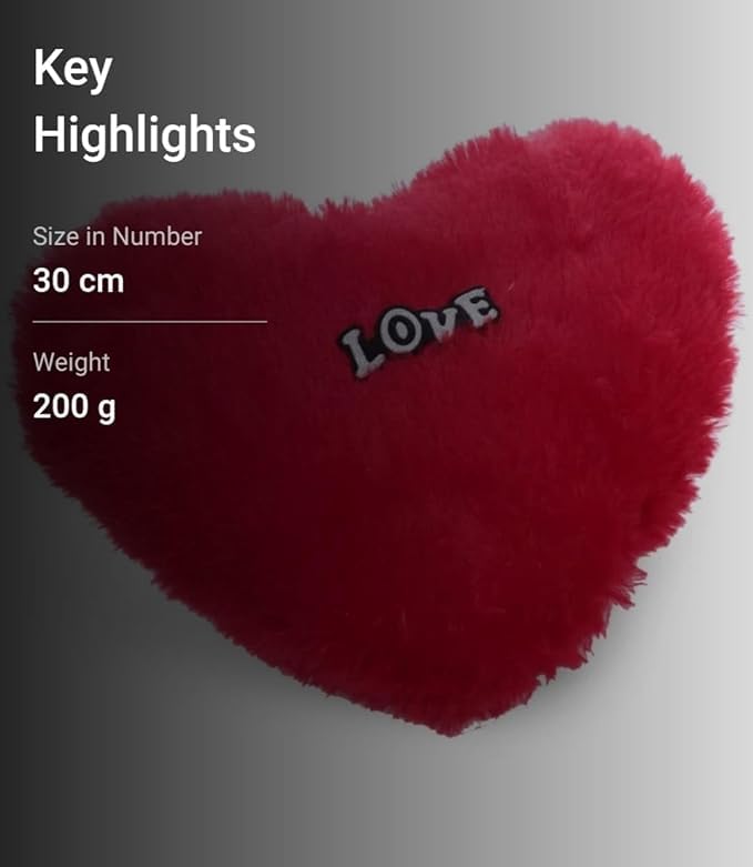 Goyal Handicrafts HeartShaped Valentines Day Pillow Valentine Gift for GirlfriendBoyfriendCouplesHusbandWife Valentine Day Love Pillow - Image 3