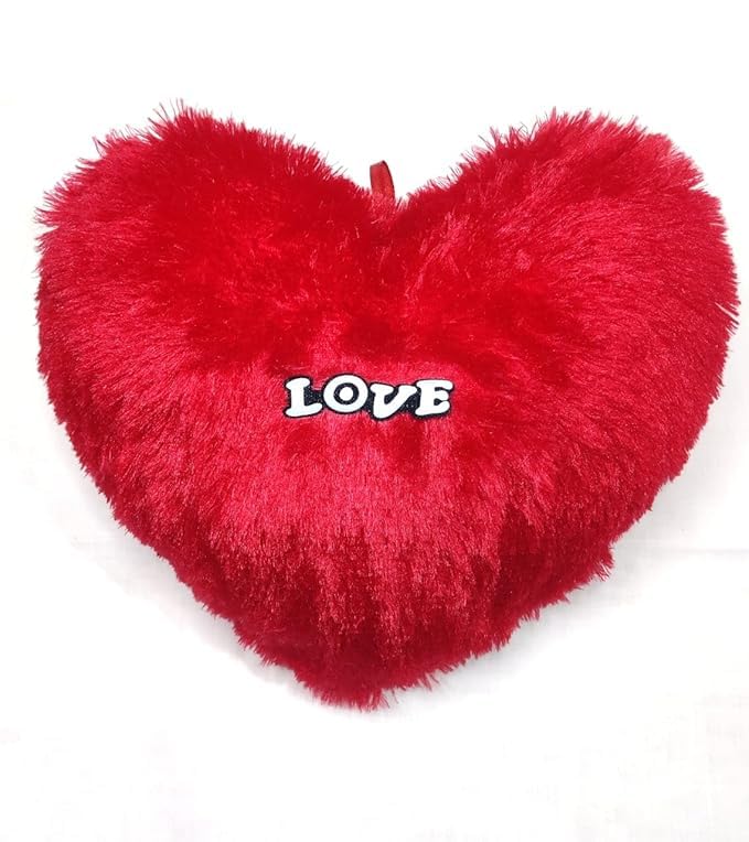 Goyal Handicrafts HeartShaped Valentines Day Pillow Valentine Gift for GirlfriendBoyfriendCouplesHusbandWife Valentine Day Love Pillow - Image 1