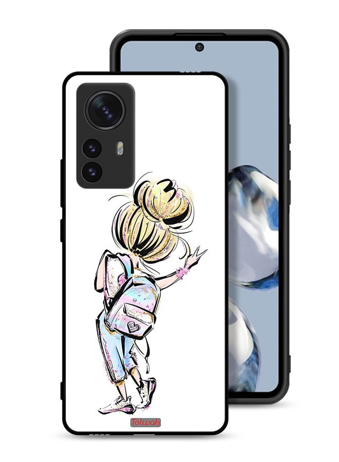 Tolwak Xiaomi 12 Protective Case Cover Back To School Girl Art - Image 1