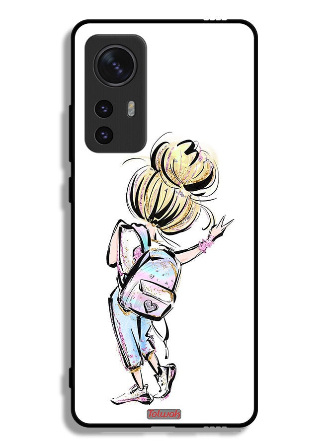 Tolwak Xiaomi 12 Protective Case Cover Back To School Girl Art - Image 2
