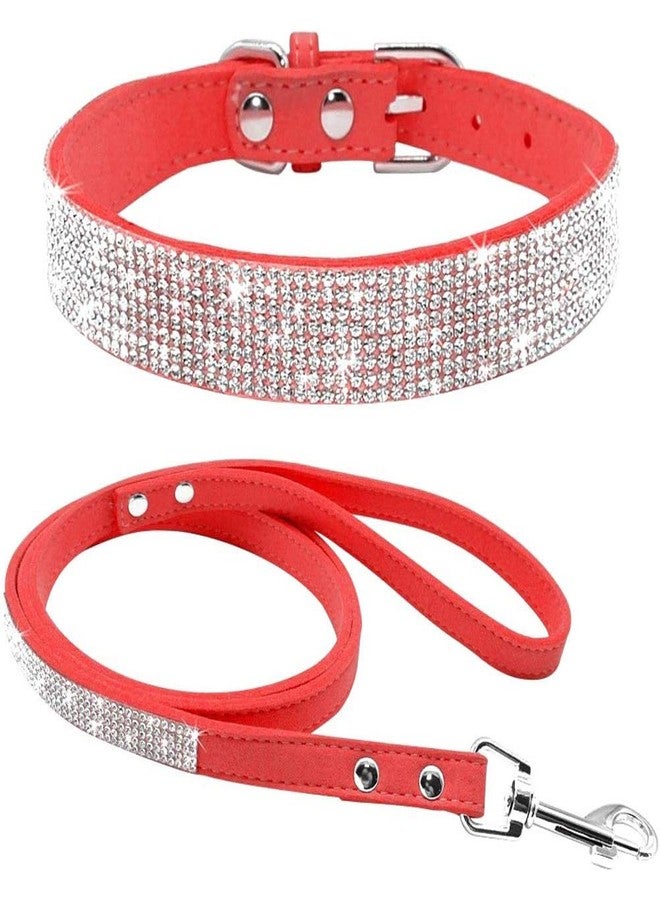 ETOPARS Microfiber Pet Dog Collar Leashes Set, Reflective Dog Collar, Double-Layer Soft Leather Pet Leash, Cat Dog Collar Leash Set, Pet Collar Leash for Small & Medium Dogs - Image 1