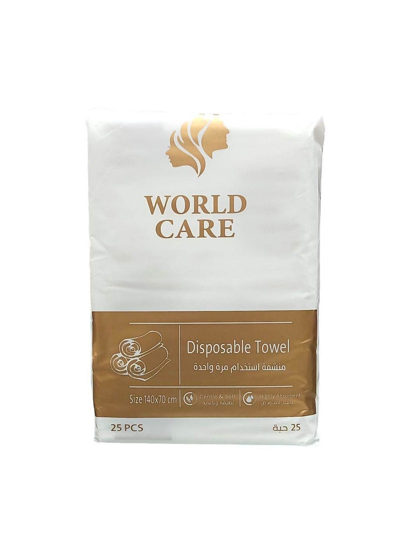 WORLD CARE World Care Disposable Towels, Size 70 * 140, 25 Pieces  - Image 5