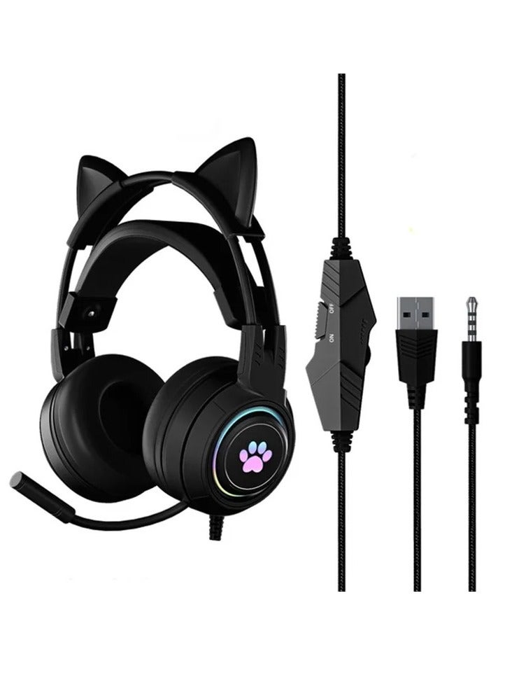 SY-G25 Devil Ears Design RGB Lighting Wired Control Gaming - Image 4