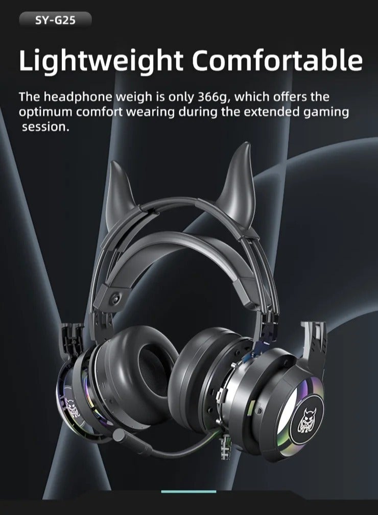 SY-G25 Devil Ears Design RGB Lighting Wired Control Gaming - Image 3