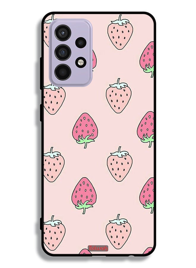 Tolwak Samsung Galaxy A52s 5G Protective Case Cover Strawberry Icon - Image 1