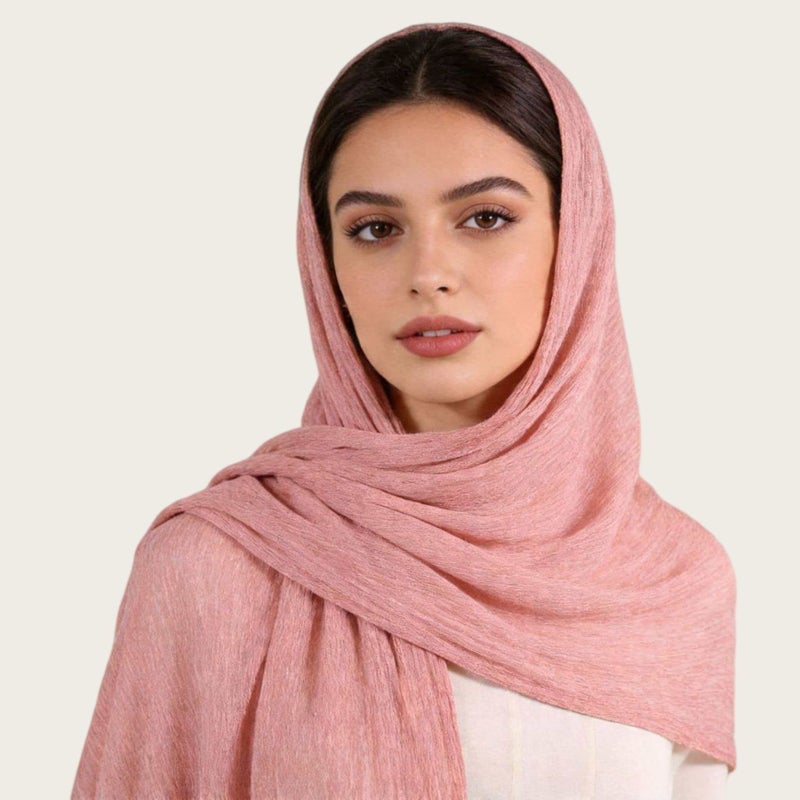 وشاح فيسكوز ناعم بملمس مجعد وطباعة تي داي، شال طويل - Image 2