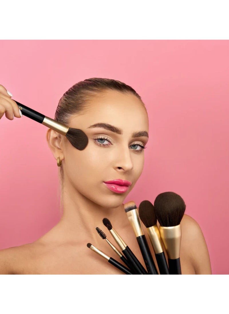 IDA Beauty Professional 11-Piece Cluster L Makeup Brush Set | Vegan, Halal, Cruelty-Free | Seamless Blend & Airbrushed Finish  - Image 2