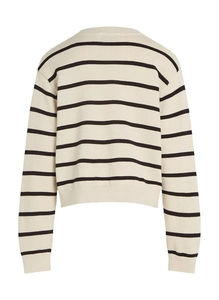 Calvin Klein Jeans Youth Stripe Logo Sweater