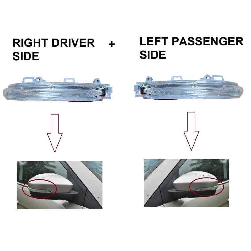 STYCARO ORVM Left n Right Side view Mirror Indicator Light/Turn Signal LED Light for Tata Punch 2021-2025 Year Model- Set of 2 Pcs. - Image 2