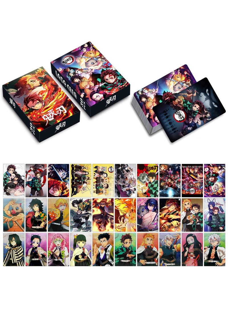 Generic 30-Piece Anime Darkness Warriors Lomo Photo Cards - Waterproof Collectible Trading Cards for Anime Fans & Scrapbooking - Image 4