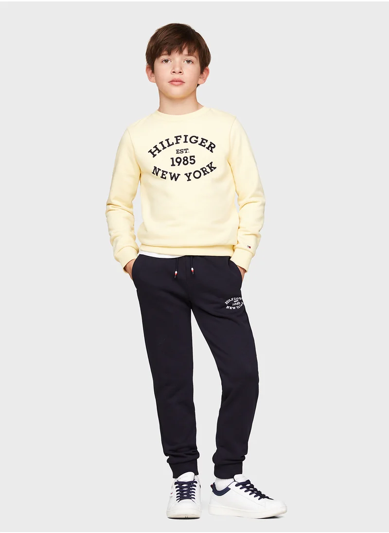TOMMY HILFIGER MONOTYPE FLOCK REG SWEATPANTS