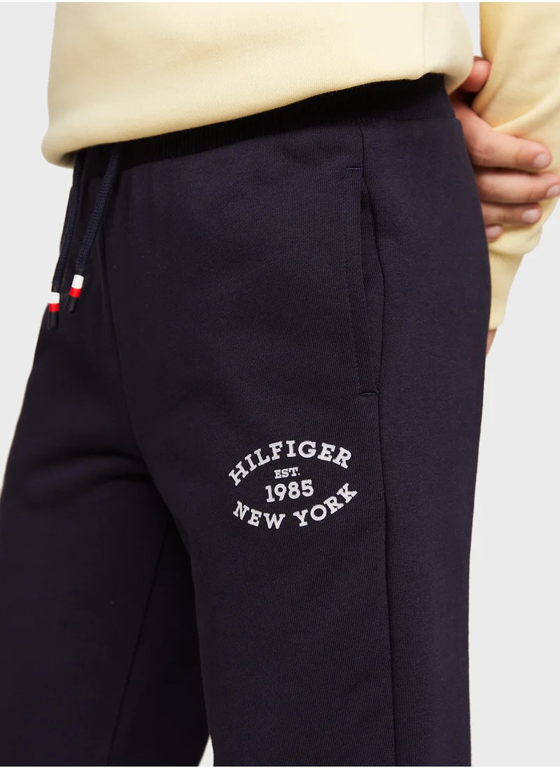 TOMMY HILFIGER MONOTYPE FLOCK REG SWEATPANTS