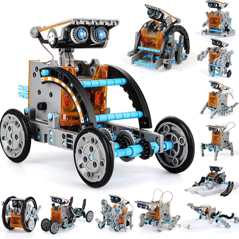 29-in-1 Electric Robot Kit, DIY Solar Power Building Kit, Educational STEM Science Toy, Robotic Set Toys Gift for Boys Girls 8-12 Years Old (29in1) - Image 2