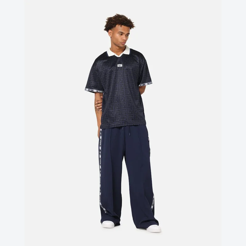 Reebok Vector Navy AOP Reebok Monogram Football Polo Men's T-Shirt - Vector Navy AOP for Men | Best Price UAE