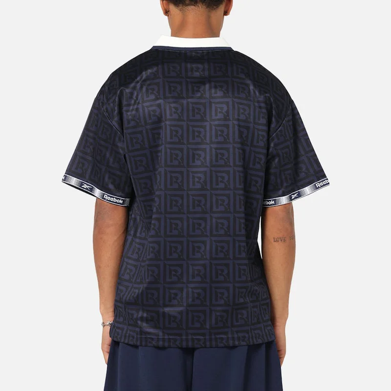 Reebok Reebok Monogram Football Polo Men's T-Shirt - Vector Navy AOP