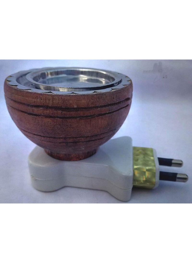 DEV POOJA STORE Multipurpose Wood Electric Incense Burner Bakhoor Kapoor DaniElectric Diffuser for Home PoojaOffice Pooja Camphor Fragrance for Postive Energy  - Image 2