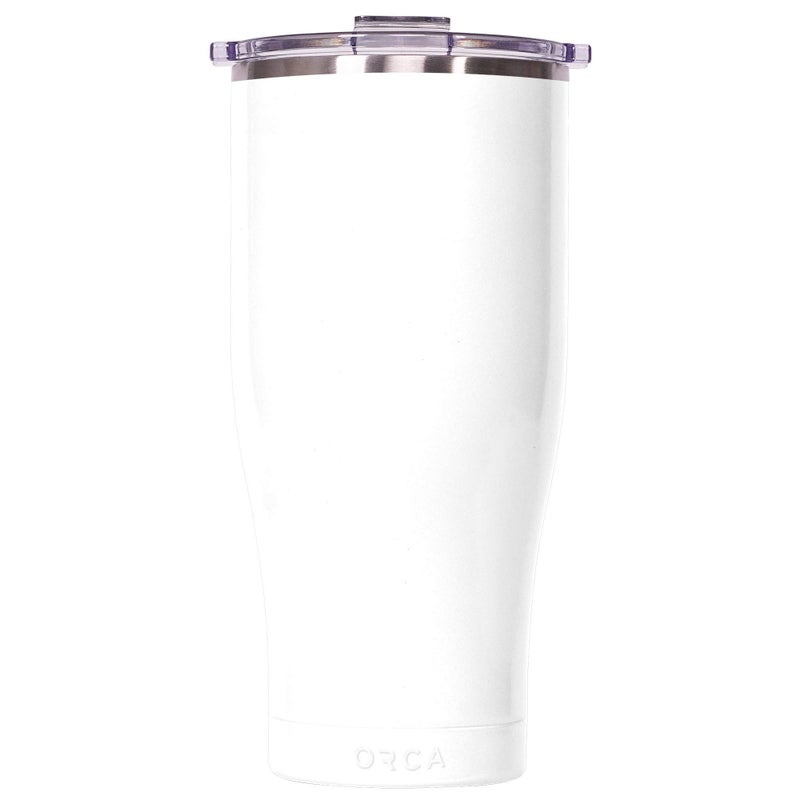 ORCA Chaser 16oz | Insulated, Stainless Steel Cup with a Spill Proof Whale Tale Lid, Dishwasher Safe Tumbler for Hot & Cold Drinks — Pearl - Image 1
