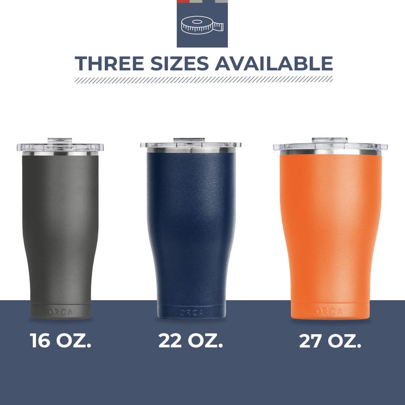 ORCA Chaser 16oz | Insulated, Stainless Steel Cup with a Spill Proof Whale Tale Lid, Dishwasher Safe Tumbler for Hot & Cold Drinks — Pearl - Image 5