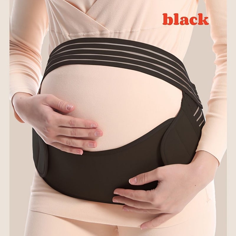 Wheat Colored 3 In 1 Maternity Belly Support Belt For Back Pelvis Hips Pregnancy Abdominal Support Mom Gift Size M - Image 5