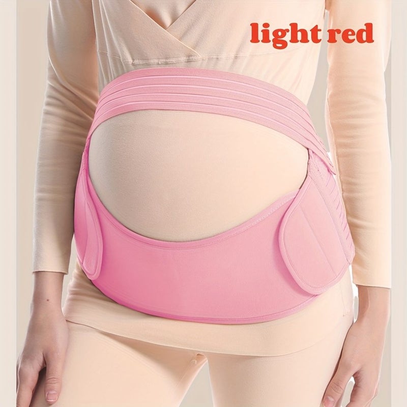 Wheat Colored 3 In 1 Maternity Belly Support Belt For Back Pelvis Hips Pregnancy Abdominal Support Mom Gift Size M - Image 2