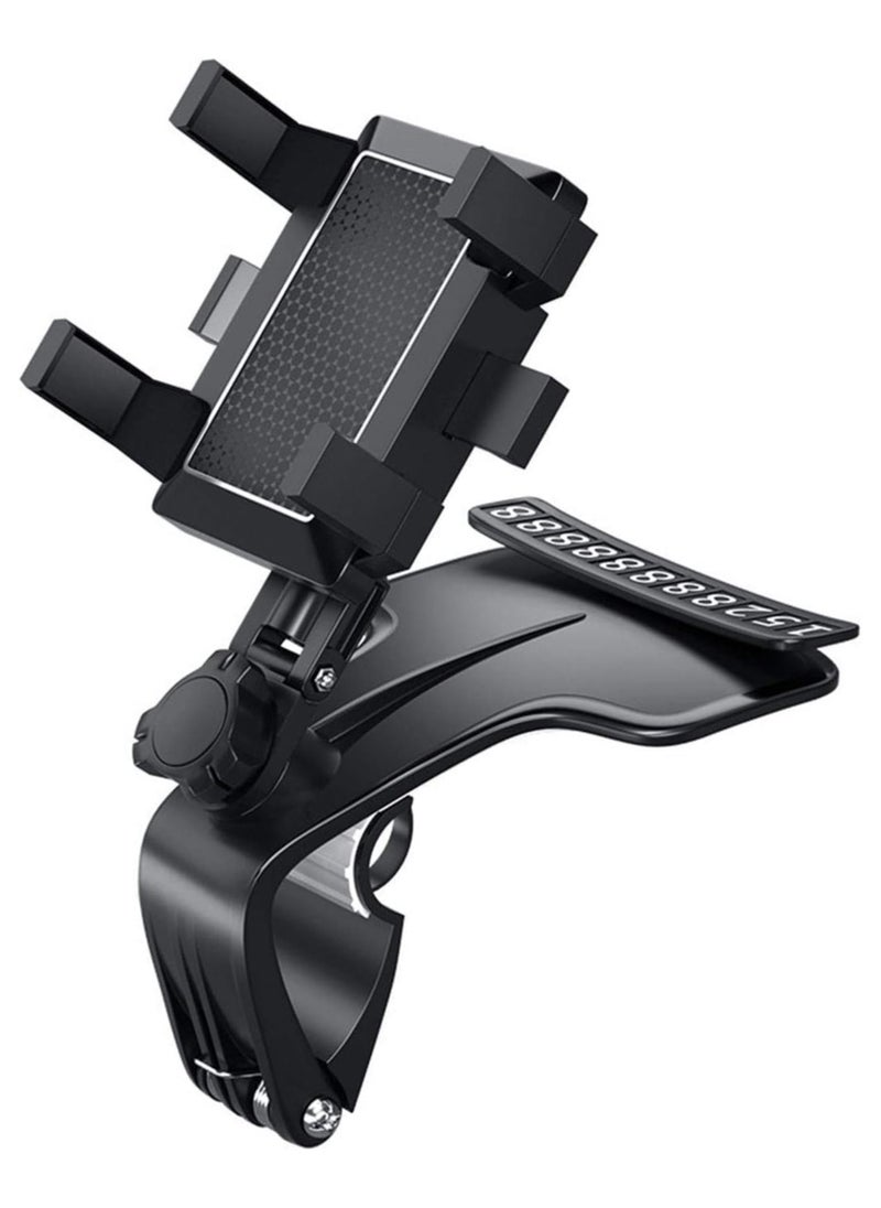 Generic Mobile Phone Holder Miller Universal 360 Degrees Rotation Car Phone Holder HUD Dashboard Clip Mount Stand  - Image 1