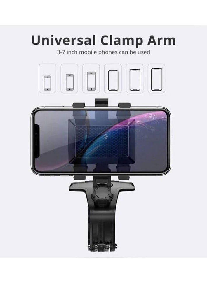 Generic - Mobile Phone Holder Miller Universal 360 Degrees Rotation Car Phone Holder HUD Dashboard Clip Mount Stand - Image 1