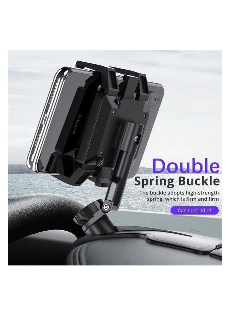 Generic - Mobile Phone Holder Miller Universal 360 Degrees Rotation Car Phone Holder HUD Dashboard Clip Mount Stand - Image 1