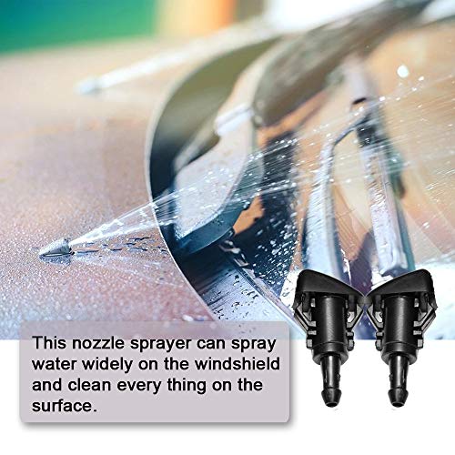 LUOTIVON Front Windshield Washer Nozzles Wiper Spray Kit- For: Dodge, Ram, Jeep - Replaces OEM #: 4805742AB, 5116079AA - Image 4