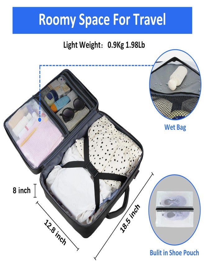 Taygeer Travel Laptop Backpack for Men Women, Airplane Approved Travel Backpack Suitcase with Usb Charging Port, Lightweight College 35l Luggage Bag 15.6inch Laptop Mochila Gifts for Business,Black - Image 5