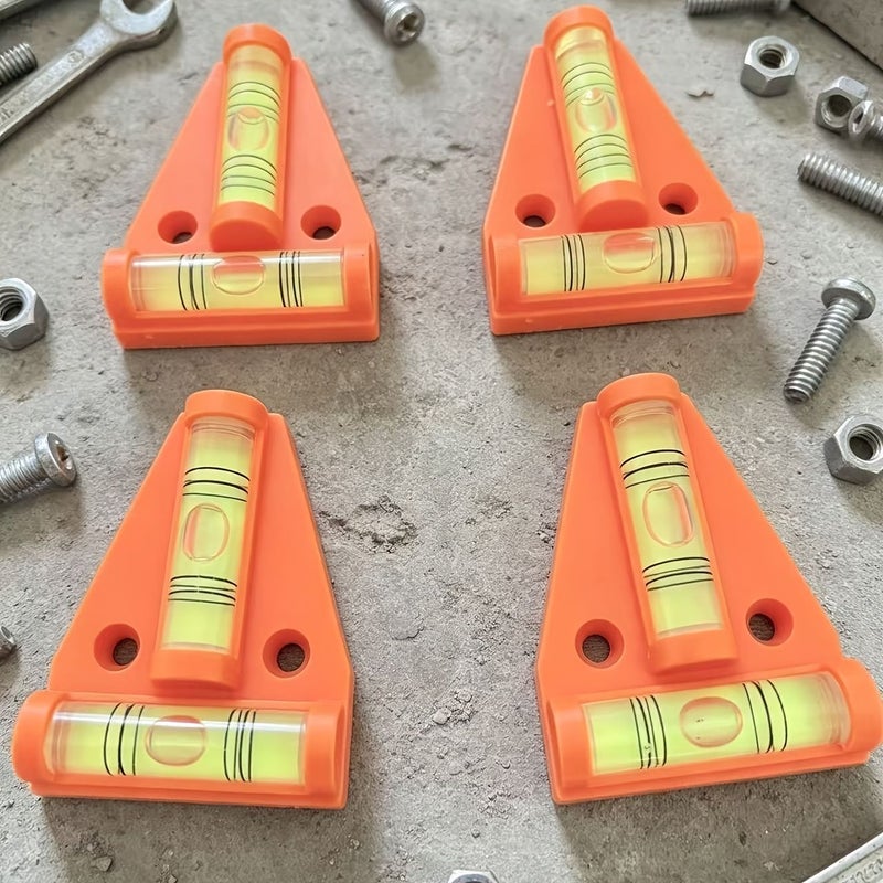 2pcs Orange T Level Magnetic Bubble Spirit Levels for RV Motorhome Trailers Tripods Furniture and Machines - Image 2