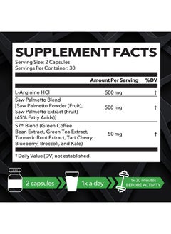 L Arginine Saw Palmetto For Men With S7 Plantbased Ingredient Blend For Nitric Oxide Boost ; Increases Blood Flow And Improves Prostate Support ; Active Male Supplement ; 60 Vegan Capsules - pzsku/Z63F2B2F196D40FF52075Z/45/_/1695145350/29f34c0e-e02a-4280-92f2-f14057457be4