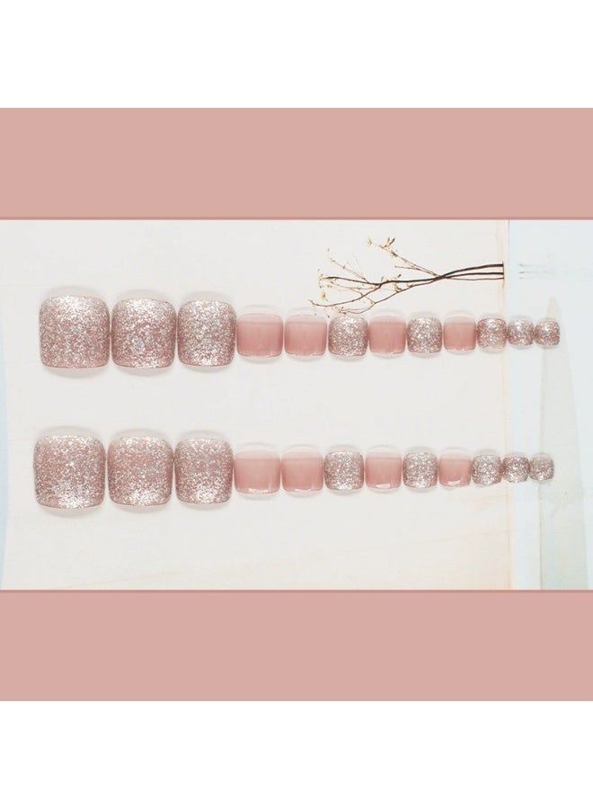 Goolsky أظافر ضغط على الأصابع بلون المشمش العاري مع لمسة من اللمعان لصيف شاطئي - Image 2