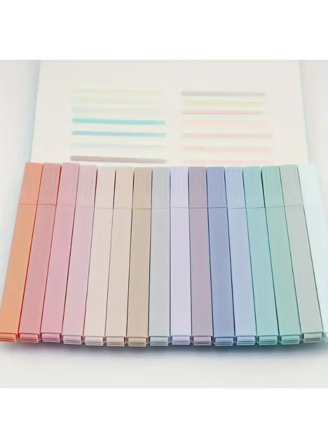 واي جيه أقلام تمييز بألوان الباستيل، عبوة 12 قطعة، رأس متوسطة، رأس دائري، غير مسببة للبقع، لا تتلاشى، مصنوعة من البلاستيك خفيف الوزن، مثالية للمفكرات واللوازم المكتبية - Image 5