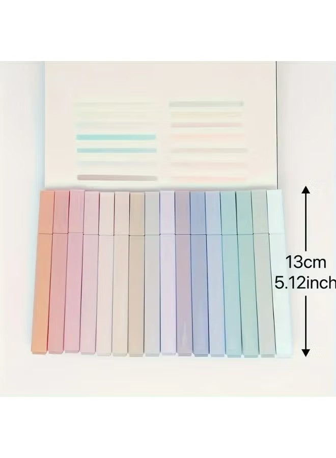 واي جيه أقلام تمييز بألوان الباستيل، عبوة 12 قطعة، رأس متوسطة، رأس دائري، غير مسببة للبقع، لا تتلاشى، مصنوعة من البلاستيك خفيف الوزن، مثالية للمفكرات واللوازم المكتبية - Image 3